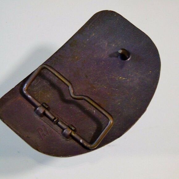 Vintage Trucker Buckle Raleigh Lights Big Rig - Picture 2 of 4